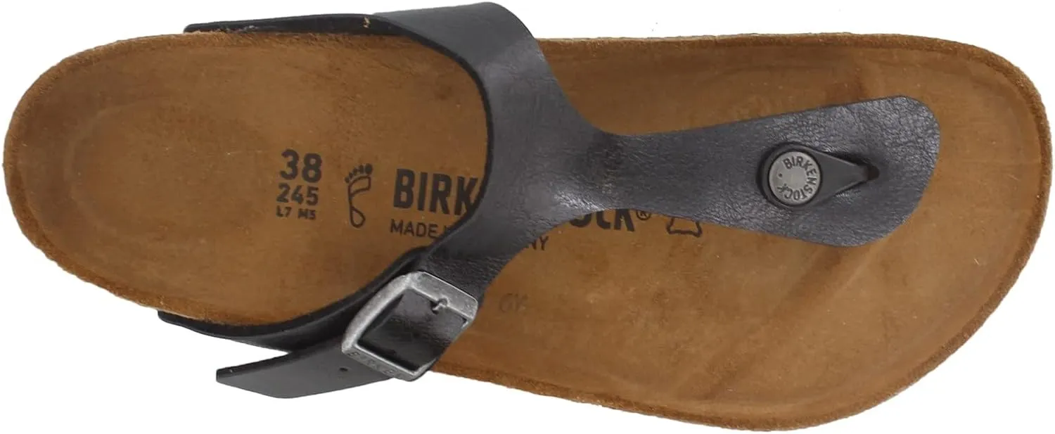 Birkenstock Women's Birko-Flor Gizeh Silver Bflor