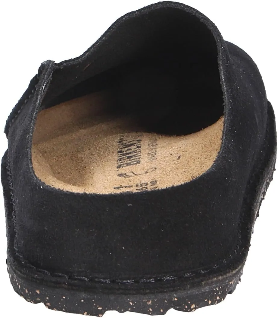 Birkenstock Women's Clogs Boston SFB Iron Oil LTR N, 36 EU Schmal