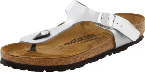 Birkenstock Women's GIzeh Thong Sandal, Silver, 37 N EU/6-6.5 2A(N) US