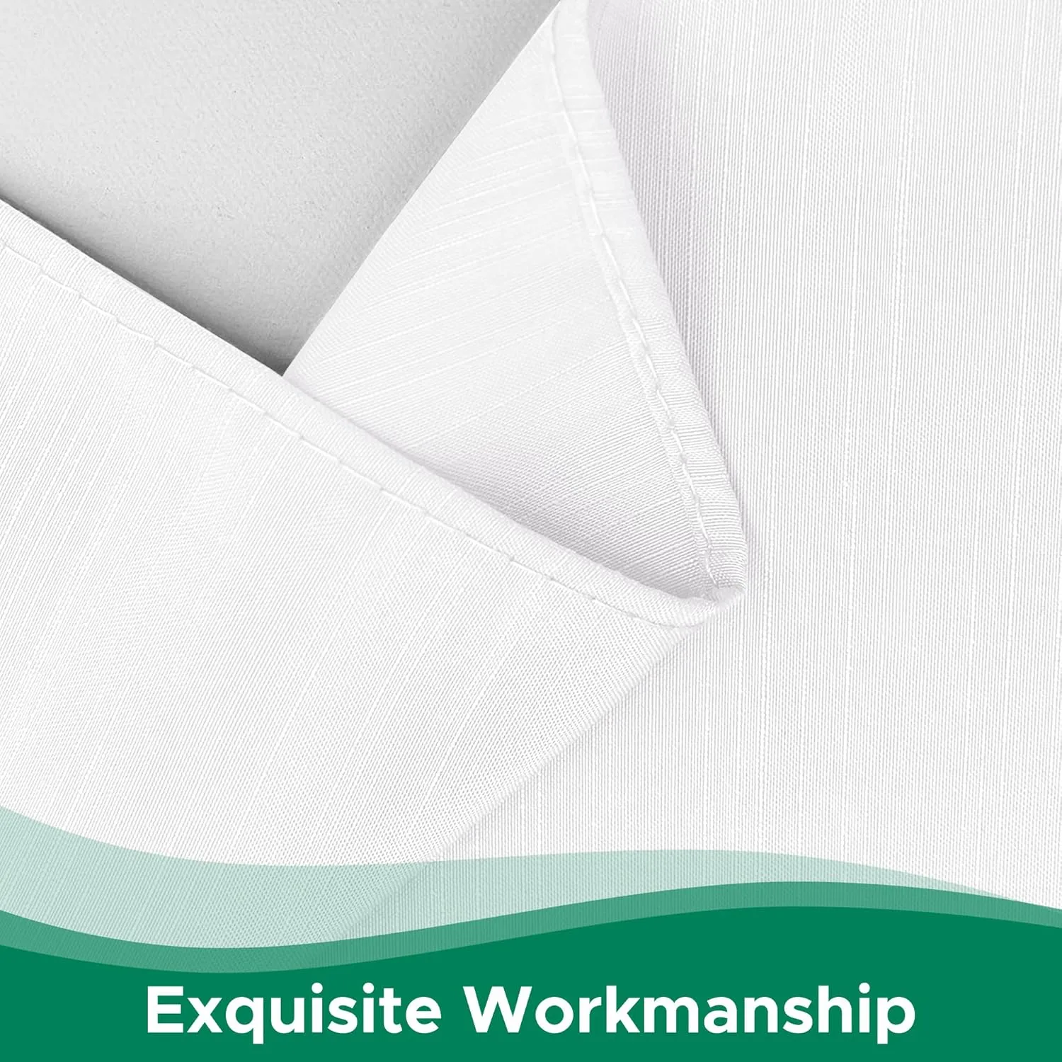 Biscaynebay Wrap Around Bed Skirts for Queen Size Beds with Extra Long Drop of 21", White Adjustable Elastic Dust Ruffles Easy Fit Wrinkle Resistant Silky Luxurious Fabric Machine Washable