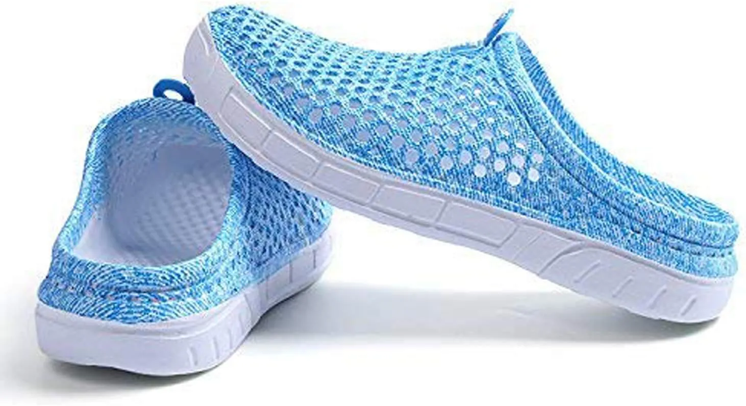 BODON Womens Summer Breathable Mesh Slippers Lightweight Mesh Clog Quick Drying Garden Shoes Footwear Anti-Slip Shoes