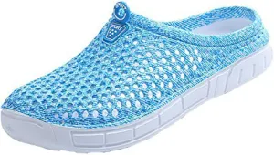 BODON Womens Summer Breathable Mesh Slippers Lightweight Mesh Clog Quick Drying Garden Shoes Footwear Anti-Slip Shoes