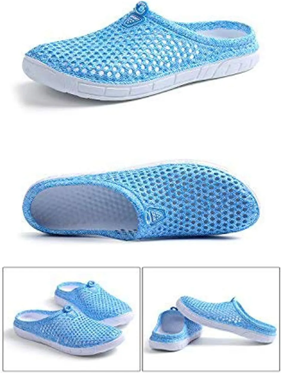 BODON Womens Summer Breathable Mesh Slippers Lightweight Mesh Clog Quick Drying Garden Shoes Footwear Anti-Slip Shoes