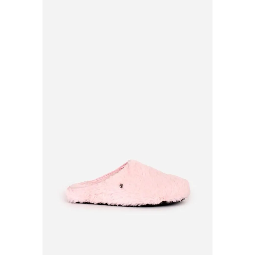 Brakeburn Fluffy Slip On Slipper - Pink