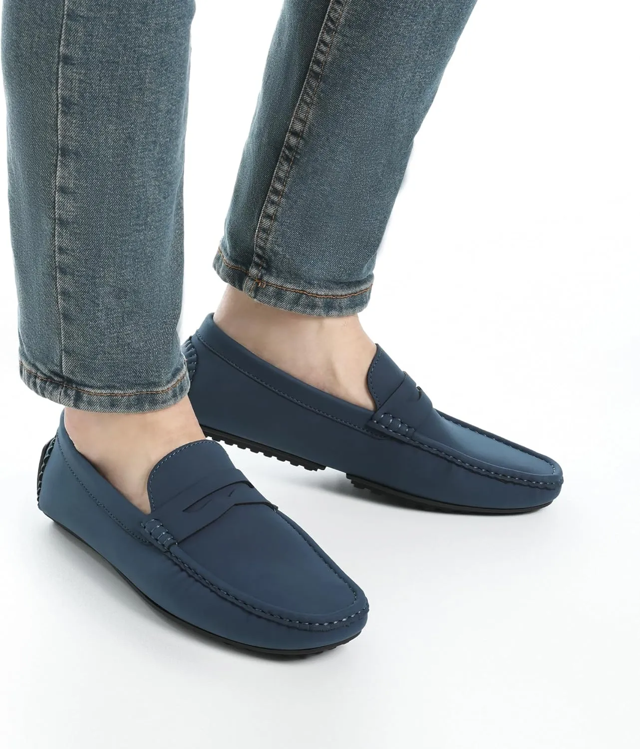 Bruno Marc Men's Slip-on Penny Loafer Suede Driving Shoes