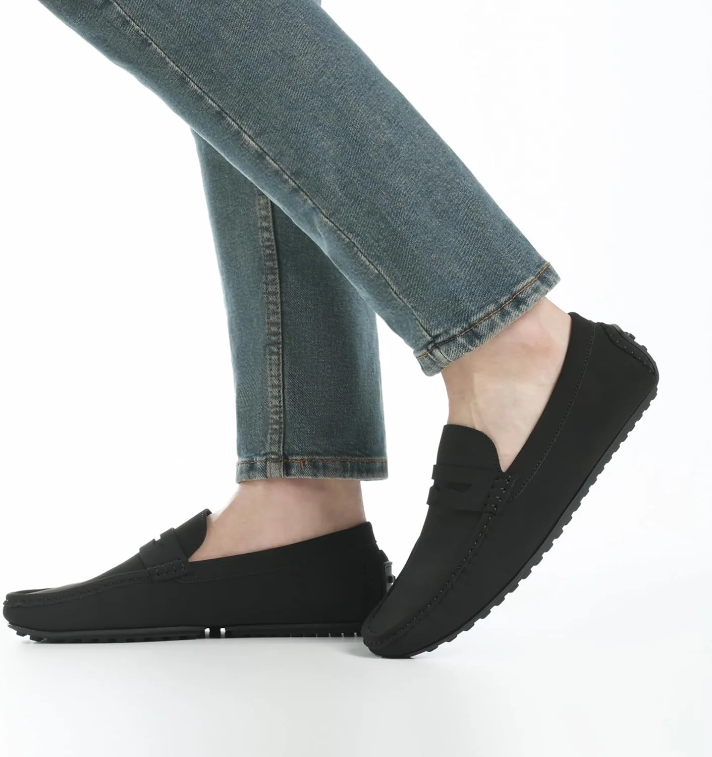 Bruno Marc Men's Slip-on Penny Loafer Suede Driving Shoes