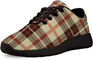 Buffalo Plaid Beige Black Red Shoes for Women Men Trail Running Casual Fashion Sneakers Slip-on Tennis Shoes