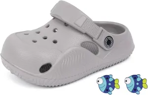 Casazoe Toddler Boys Girls Cute Garden Clogs Kids Slip On Water Shoes EVA Lightweight Summer Slipper Slides Baby Comfort Sandals Children Outdoor Shower Beach Pool Play Shoes