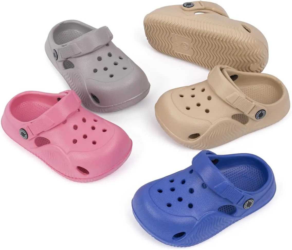 Casazoe Toddler Boys Girls Cute Garden Clogs Kids Slip On Water Shoes EVA Lightweight Summer Slipper Slides Baby Comfort Sandals Children Outdoor Shower Beach Pool Play Shoes