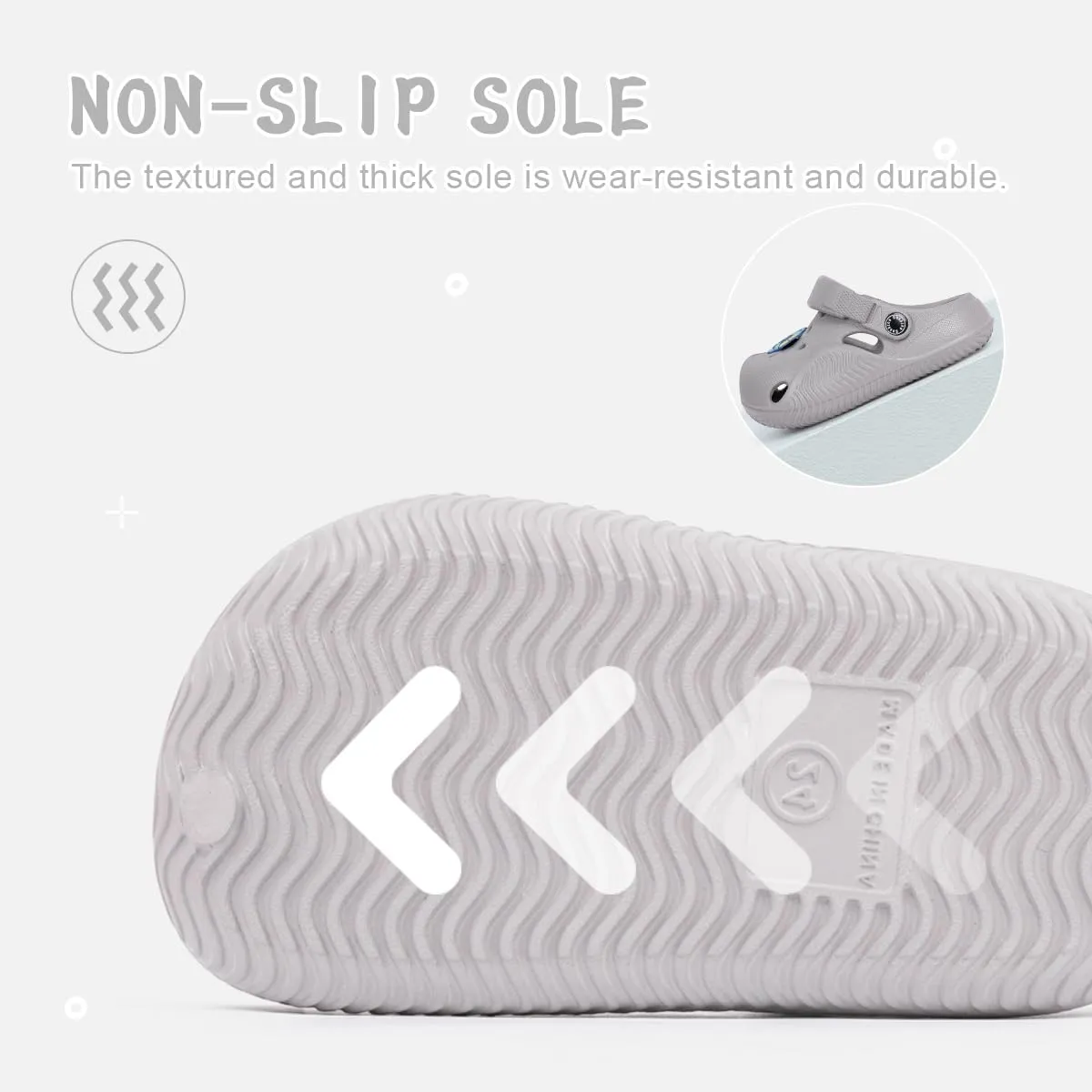 Casazoe Toddler Boys Girls Cute Garden Clogs Kids Slip On Water Shoes EVA Lightweight Summer Slipper Slides Baby Comfort Sandals Children Outdoor Shower Beach Pool Play Shoes