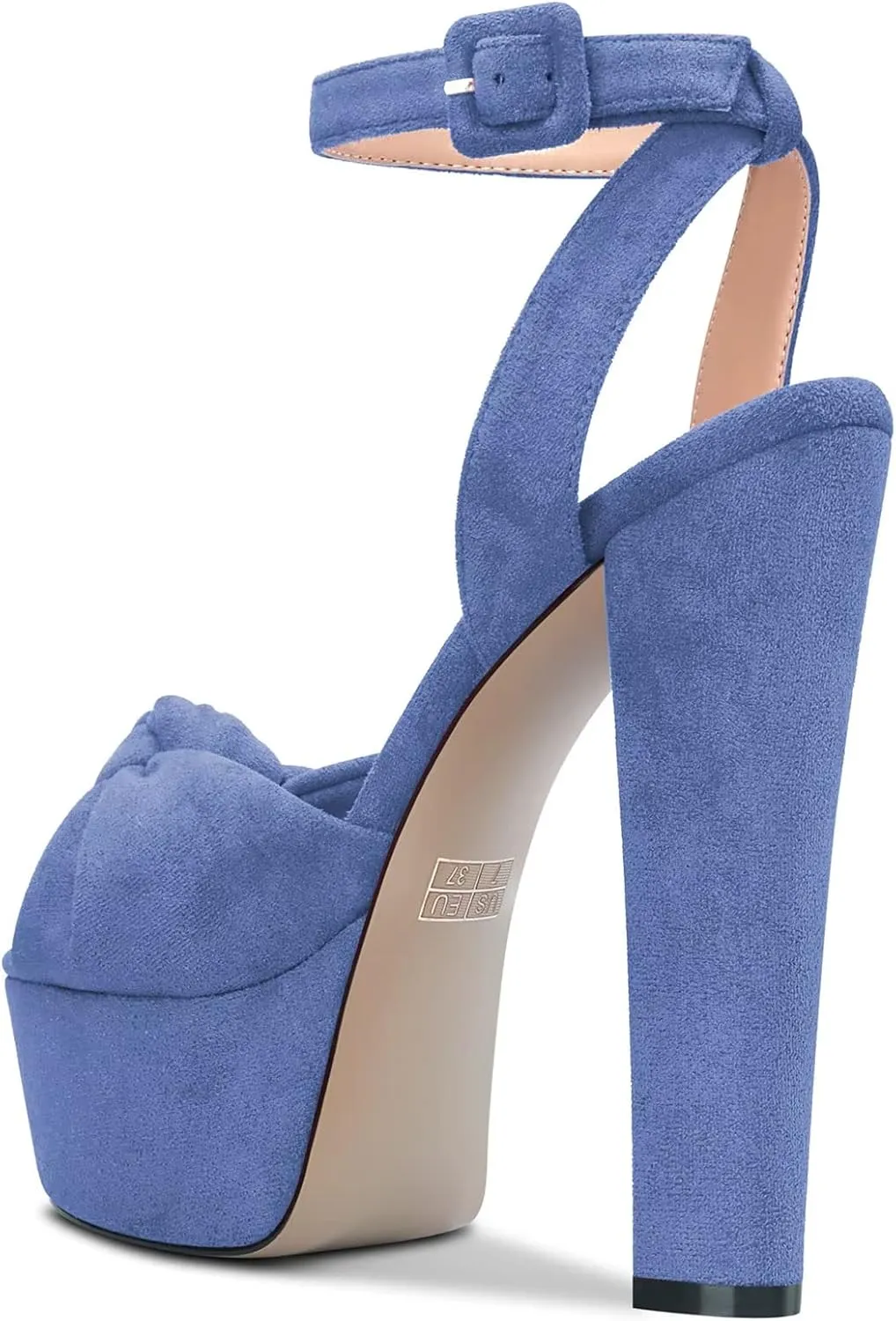 Castamere Women High Chunky Block Platform Heel Peep Open Toe Ankle Strap Bow-knot Sandals