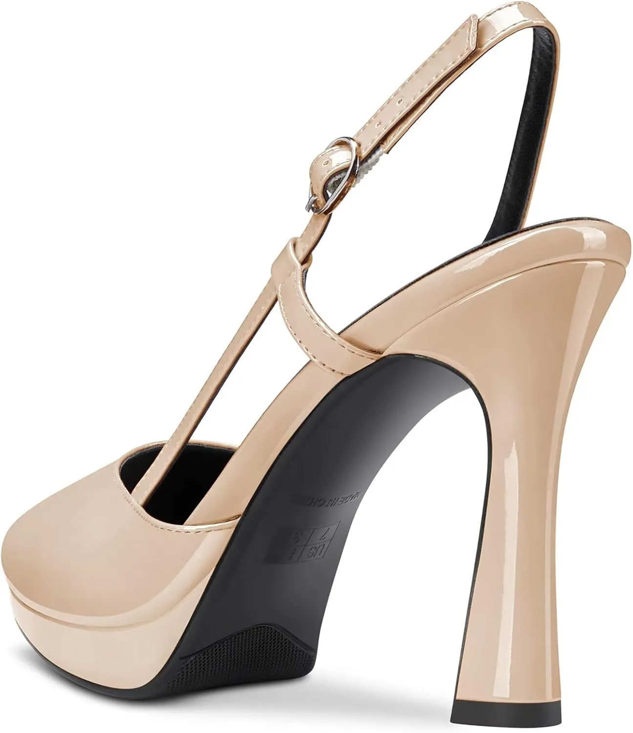 Castamere Women High Stiletto Platform Heel Pointed Toe Slingback Slip-on Pumps Wedding Dress 3.9 Inches Heels