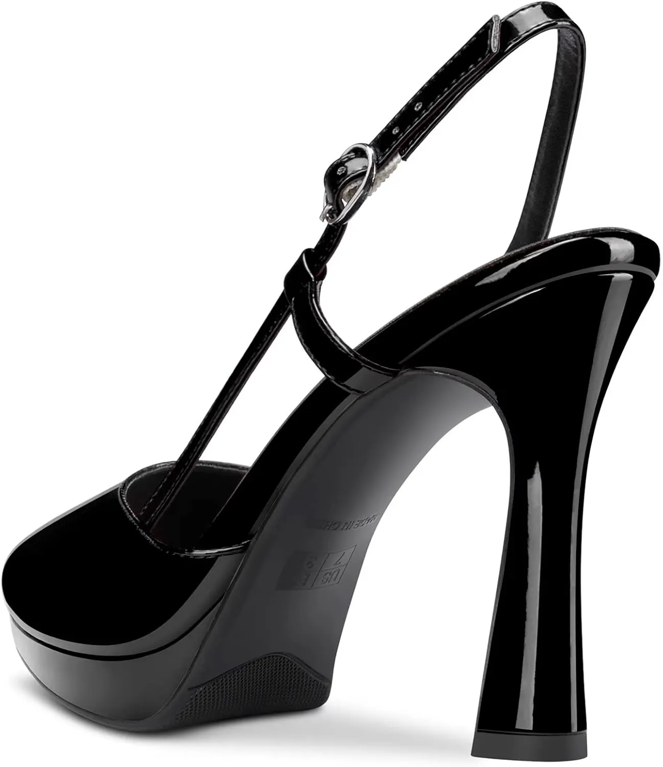 Castamere Women High Stiletto Platform Heel Pointed Toe Slingback Slip-on Pumps Wedding Dress 3.9 Inches Heels