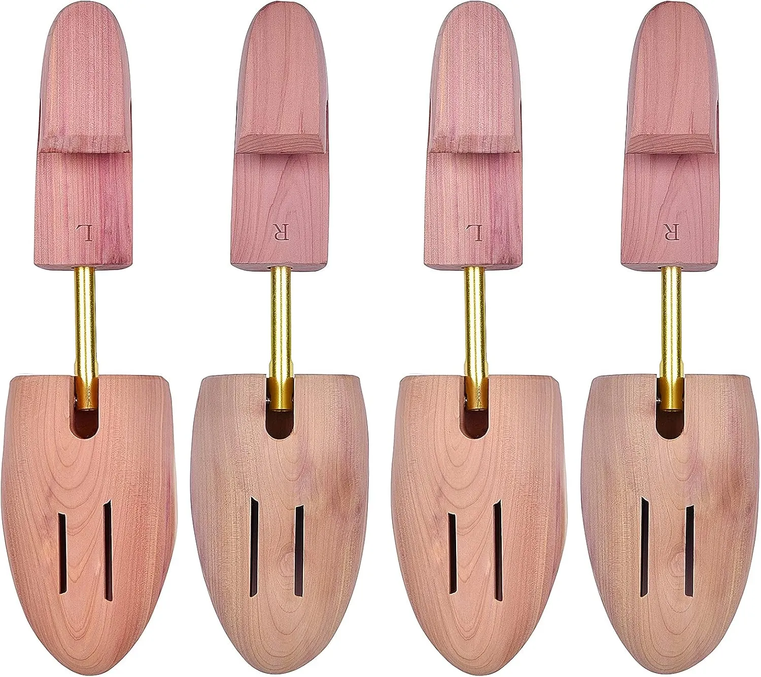 Cedar Shoe Tree for Men, Wide Heel Women's Adjustable Shoe Tree, Split Toe Cedar Boot Tree