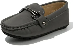 CENCIRILY Toddler Boys Girls Loafers Soft Slip On Little Kid Oxford Dress Flats Casual Boat Shoes School Uniform Moccasin Walking Shoes
