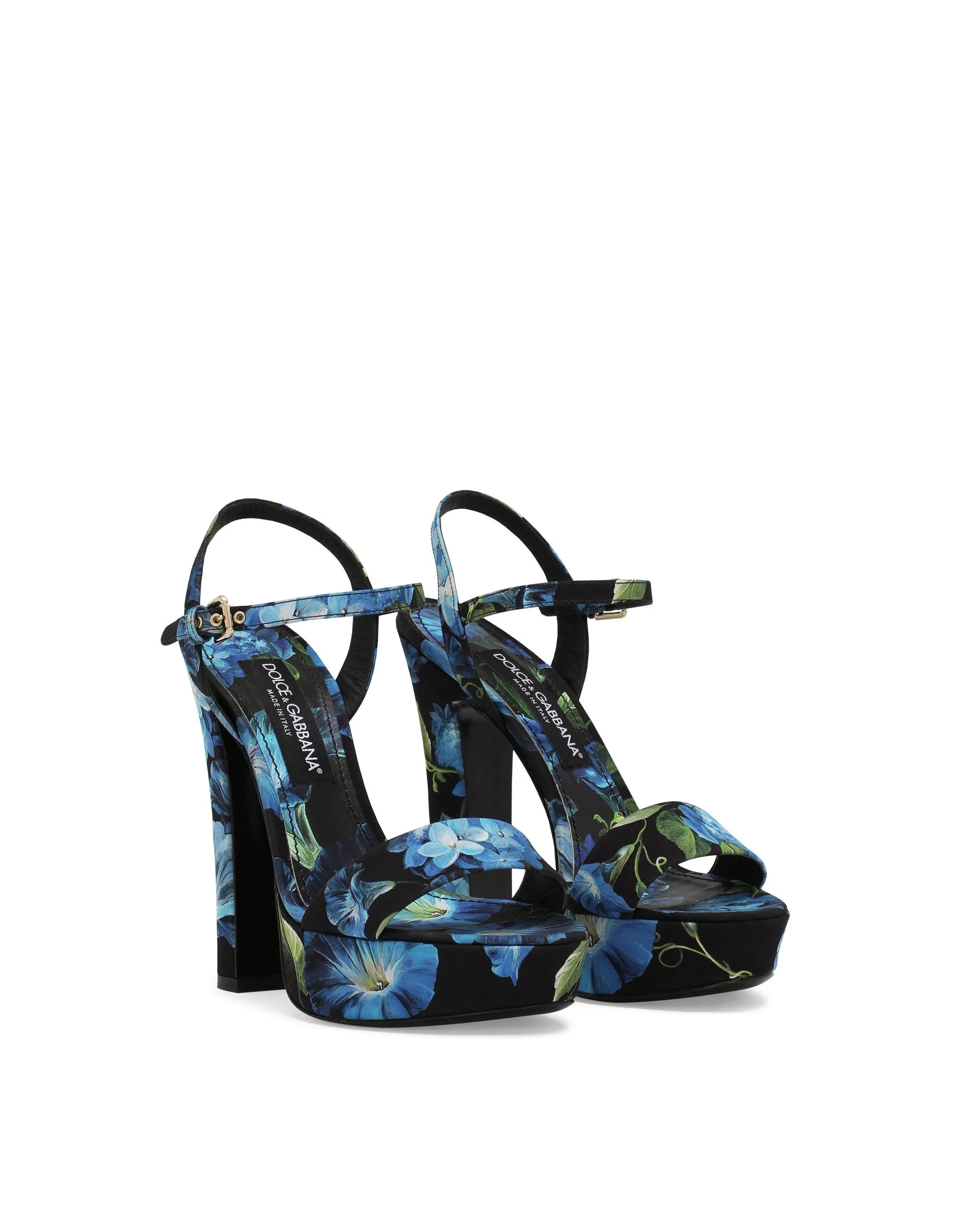 Charmeuse platform sandals