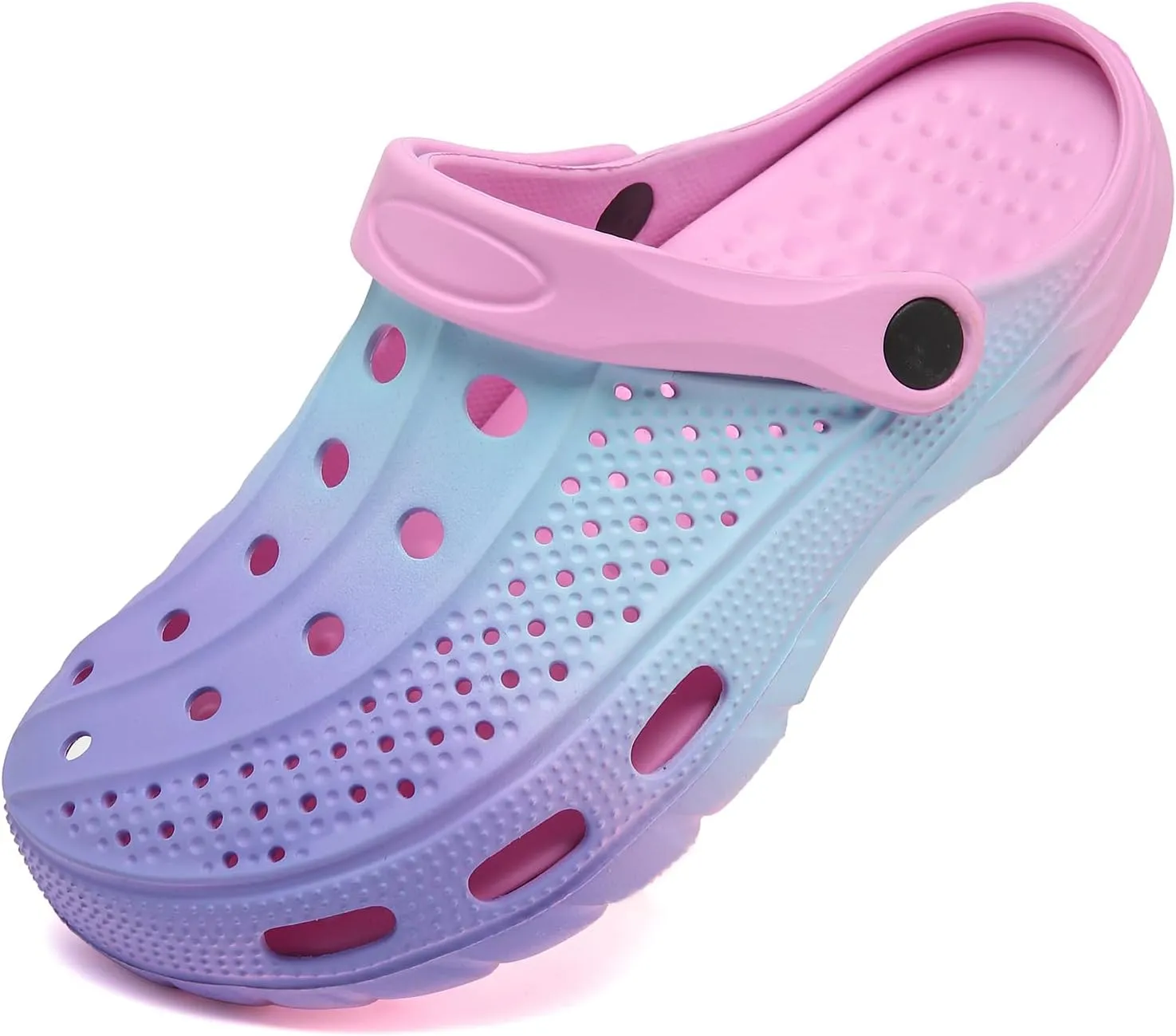 ChayChax Men's and Women's Arch Support Clogs Garden Shoes Slip-on Outdoor Beach Slippers with Removable Cushion Footbed