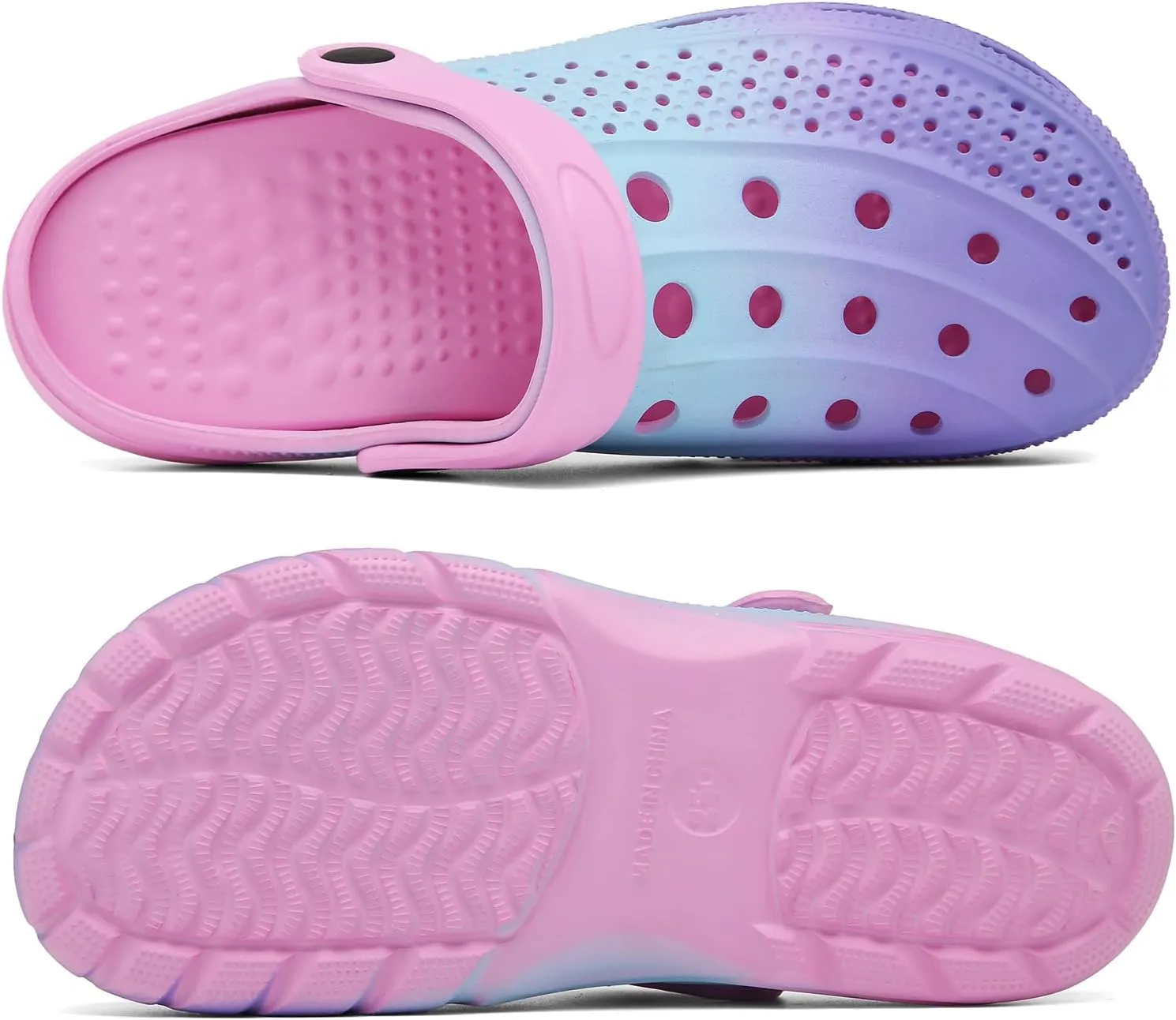 ChayChax Men's and Women's Arch Support Clogs Garden Shoes Slip-on Outdoor Beach Slippers with Removable Cushion Footbed