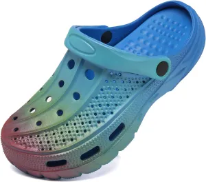 ChayChax Men's and Women's Arch Support Clogs Garden Shoes Slip-on Outdoor Beach Slippers with Removable Cushion Footbed