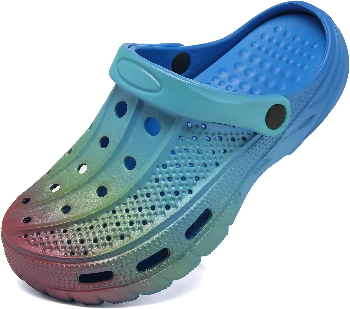 ChayChax Men's and Women's Arch Support Clogs Garden Shoes Slip-on Outdoor Beach Slippers with Removable Cushion Footbed
