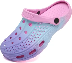 ChayChax Men's and Women's Arch Support Clogs Garden Shoes Slip-on Outdoor Beach Slippers with Removable Cushion Footbed