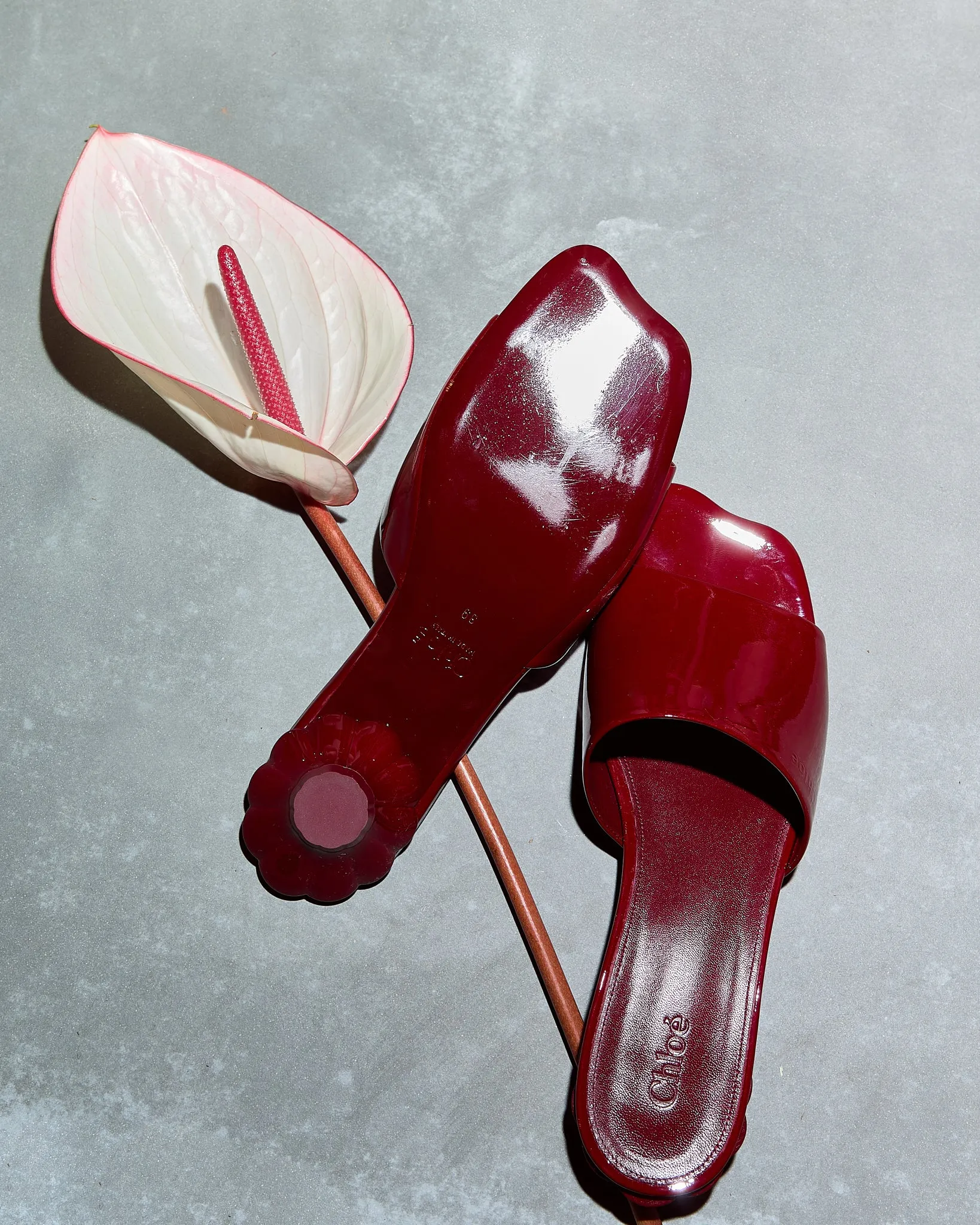 Chloé Flower Sandals Mule