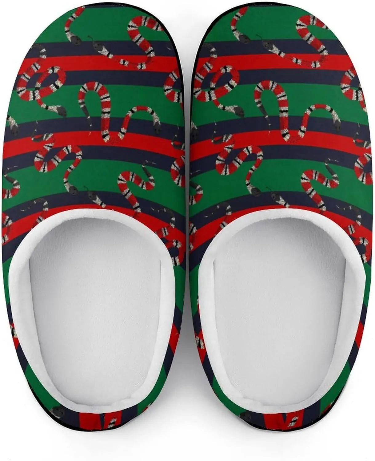 Christmas House Slippers For Woman Mens Memory Foam Bedroom Slippers Indoor Outdoor Slip-On Shoes Funny Fall Slippers