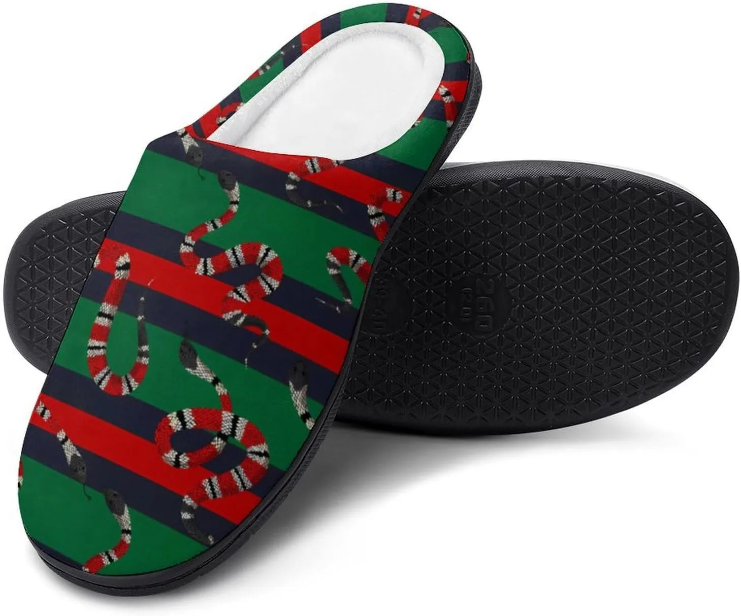 Christmas House Slippers For Woman Mens Memory Foam Bedroom Slippers Indoor Outdoor Slip-On Shoes Funny Fall Slippers