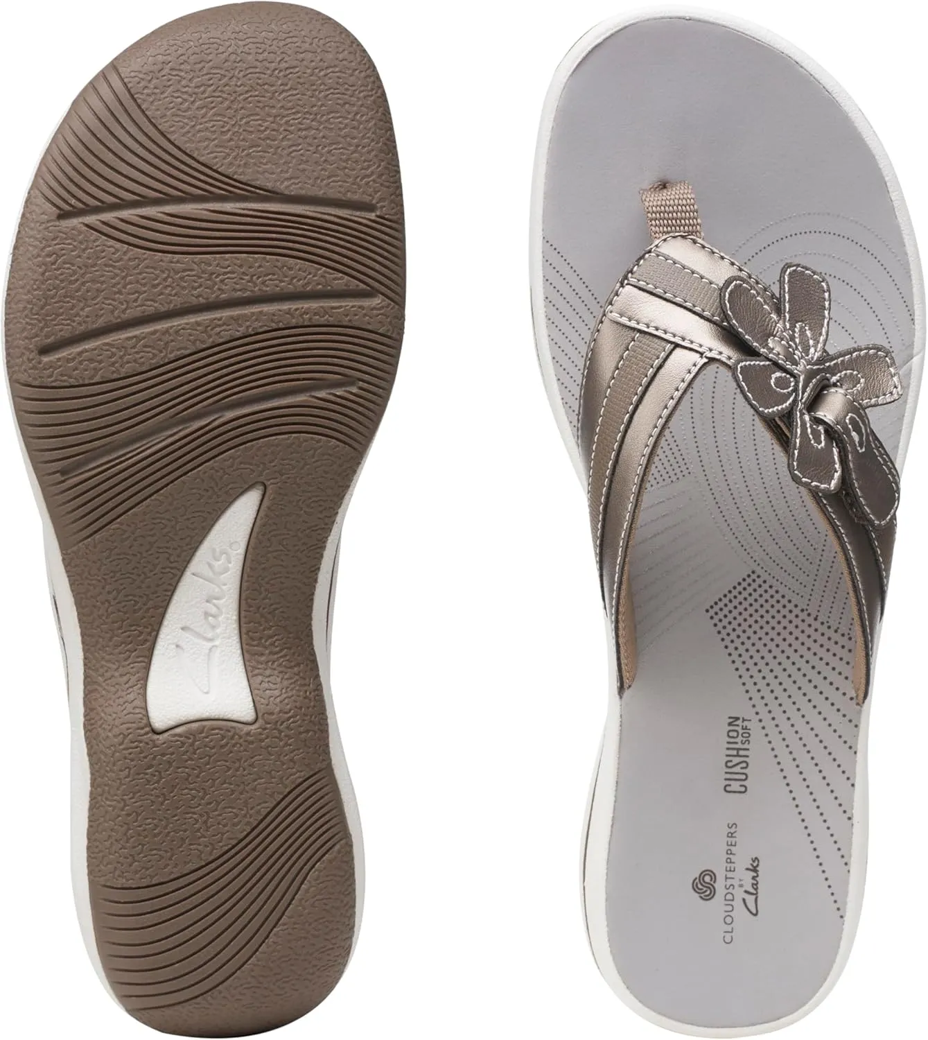 Clarks Women's Brinkley Flora Flip Flop