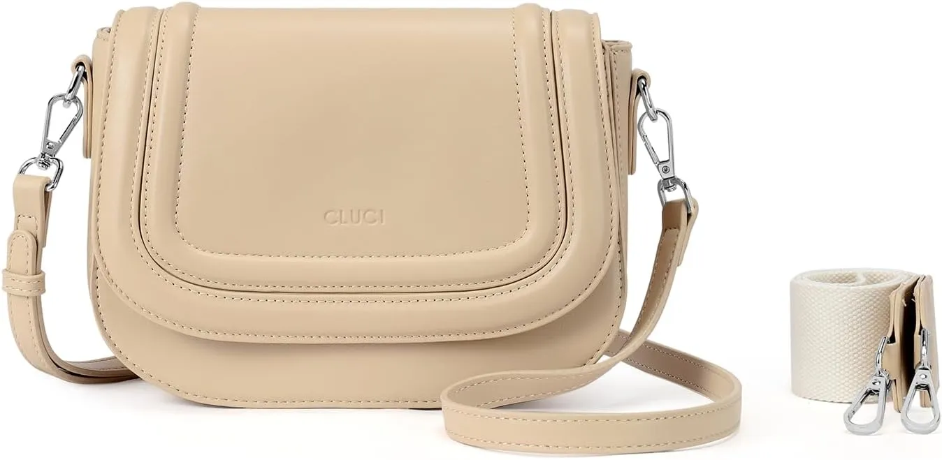 CLUCI Small Purses for Women Trendy,Vegan leather Shoulder Bag Crossbody Bags for Women With 2 Shoulder Straps