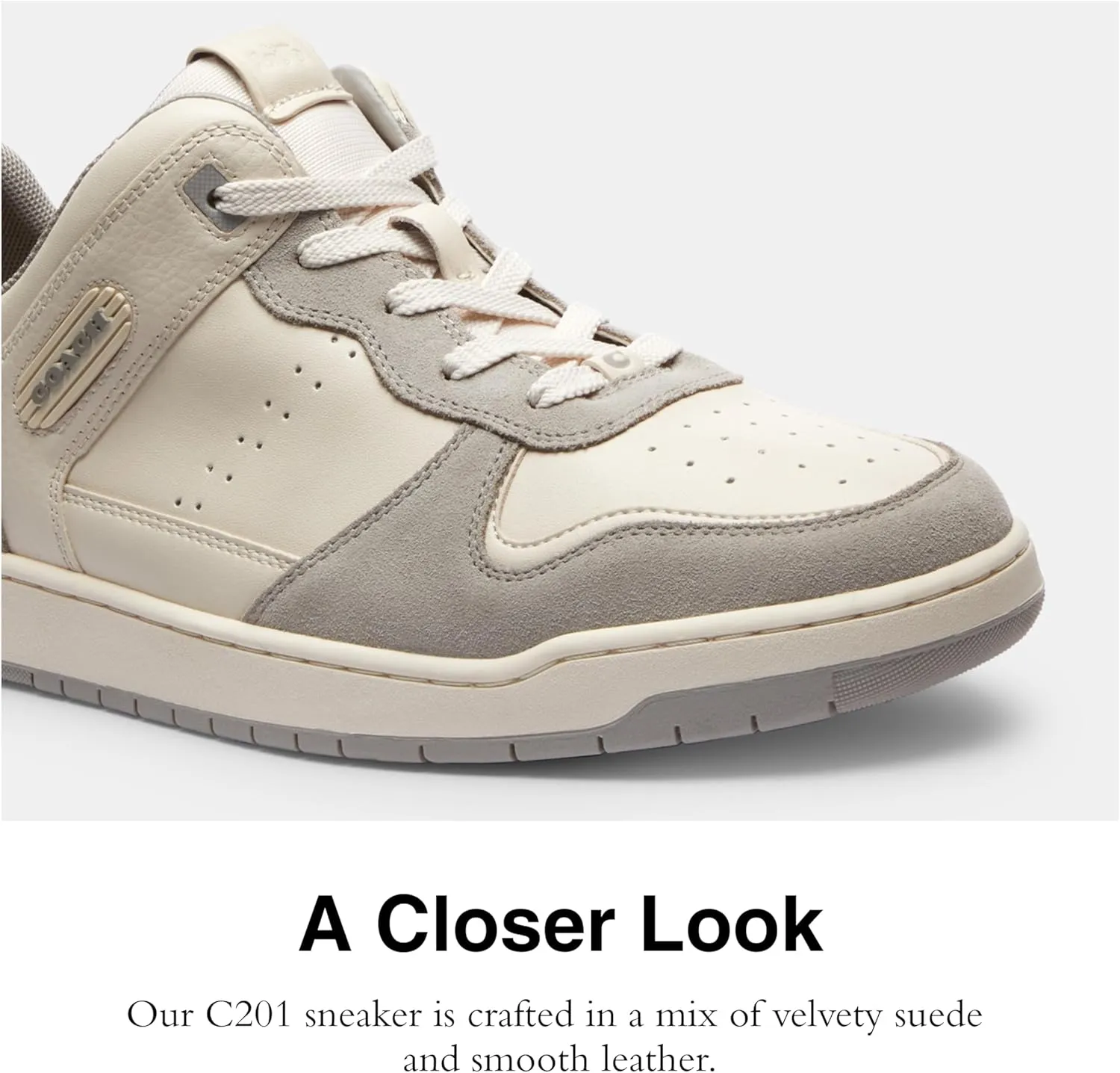 Coach Men's C201 Mixed Material Sneaker