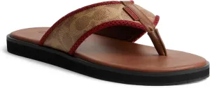 Coach Men's Signature Flip Flop