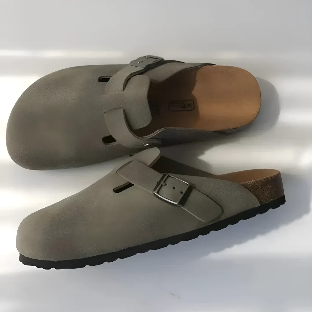 Comfort Suede Slip-On Clogs with Anti-Slip Sole for Men