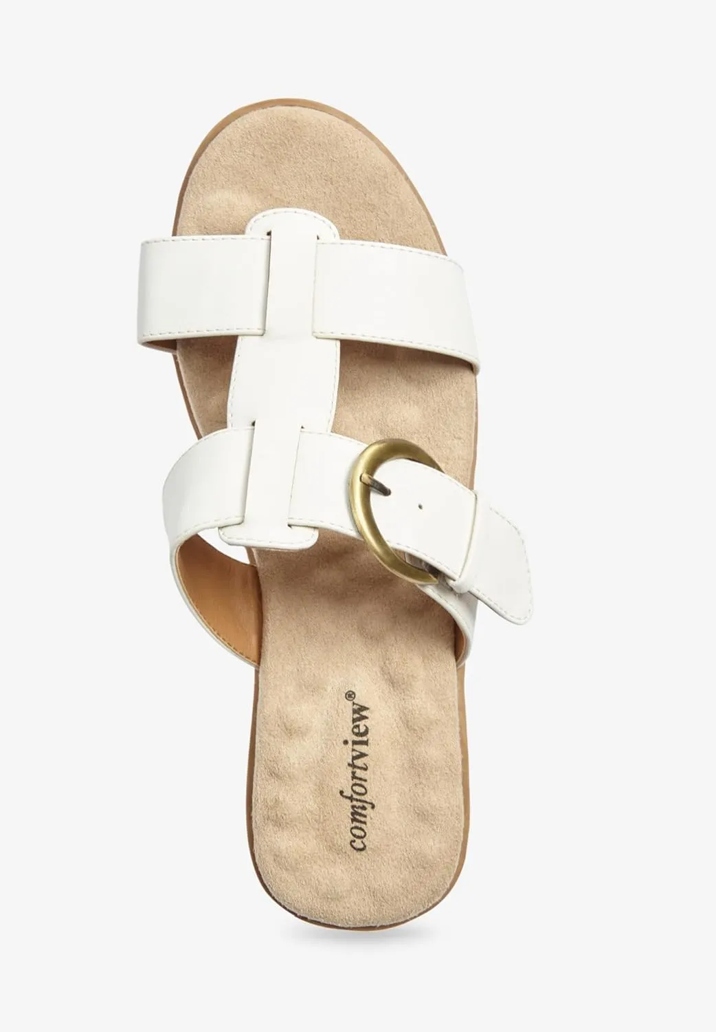 Comfortview Women's The Dawn Slip On Sandal (Wide Widths Available)