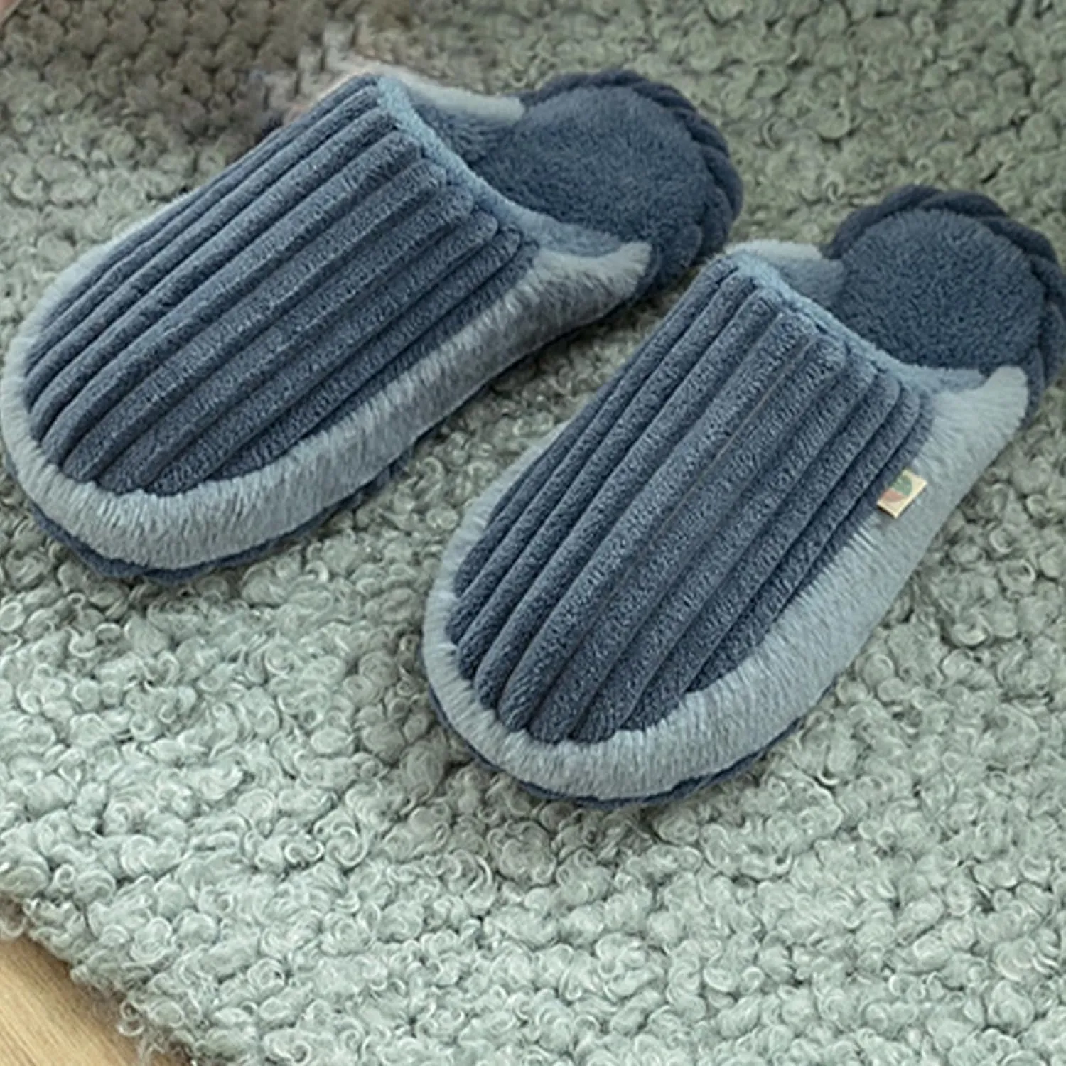 Corduroy House Slippers Home Bedroom Slide Slipper Shoes Comfy Winter Thermal Warm Slip on Shoe Trendy Gift Slippers