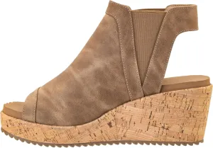 Corkys Footwear Easy Now 2.5-Inch Heel Wedges with Memory Foam Insoles and a Slip-In Design with Stretchy Panels – Cute, Comfortable, and Stylish