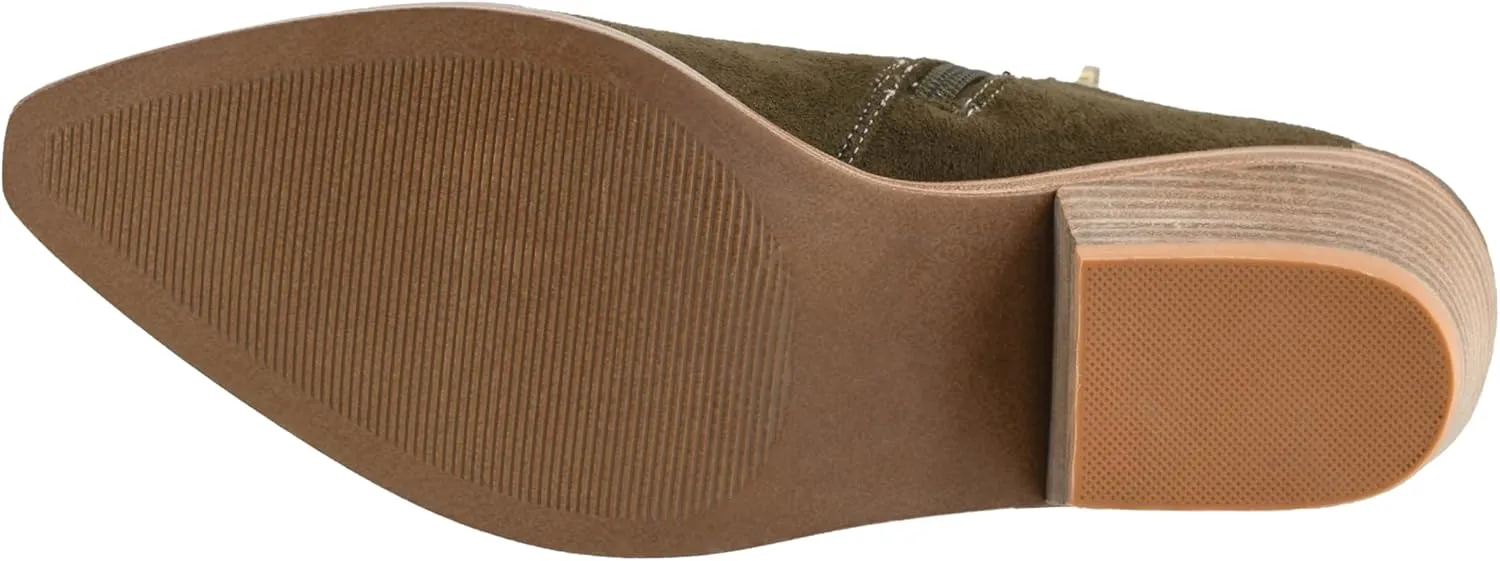 Corkys Footwear Quittin Time 2.5-Inch Stacked Heel Booties with Memory Foam Insoles and Western Stitching - Stylish and Comfortable