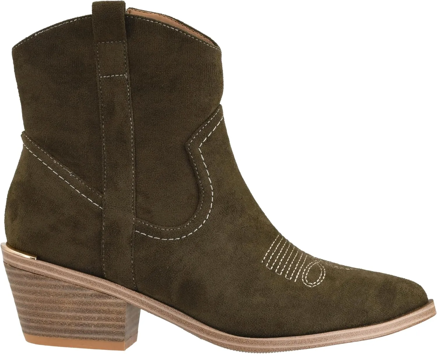 Corkys Footwear Quittin Time 2.5-Inch Stacked Heel Booties with Memory Foam Insoles and Western Stitching - Stylish and Comfortable