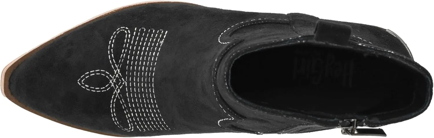 Corkys Footwear Quittin Time 2.5-Inch Stacked Heel Booties with Memory Foam Insoles and Western Stitching - Stylish and Comfortable