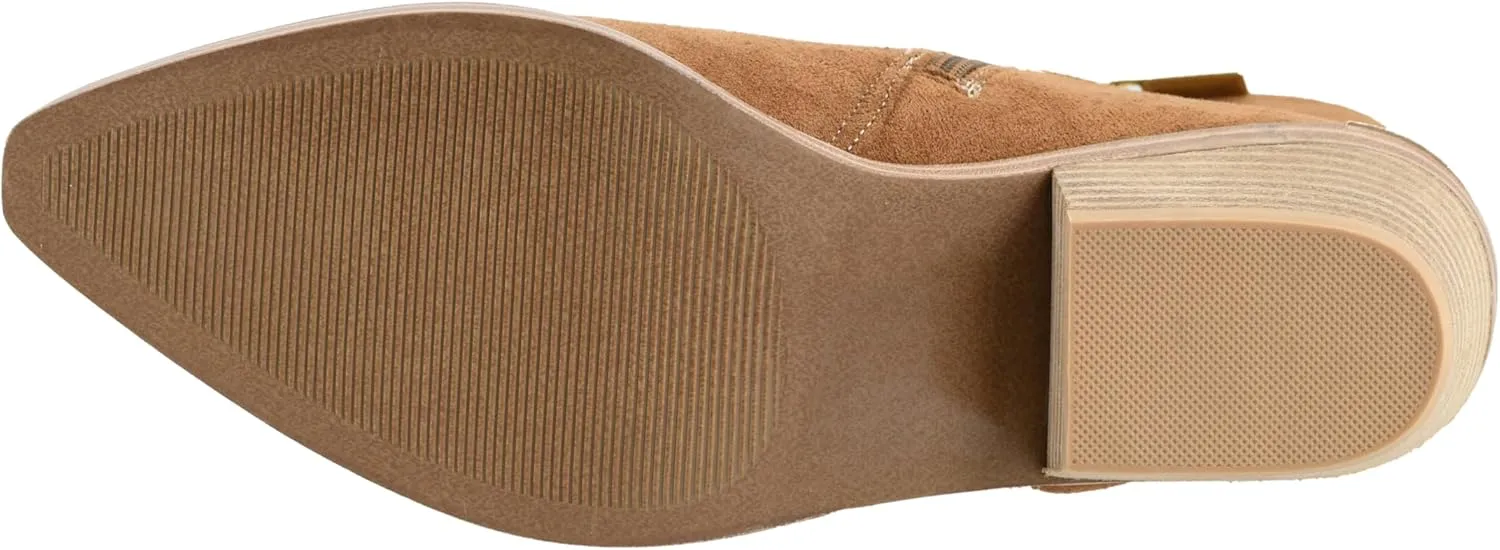 Corkys Footwear Quittin Time 2.5-Inch Stacked Heel Booties with Memory Foam Insoles and Western Stitching - Stylish and Comfortable