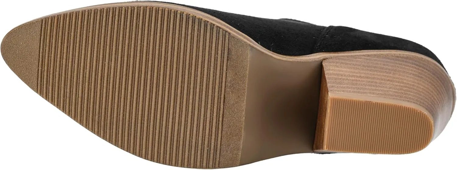 Corkys Footwear Sassy Pants 2.75-inch Stacked Heel Booties, Memory Foam Insoles, Easy Slip-On, Stylish, Comfortable Footwear for Fall