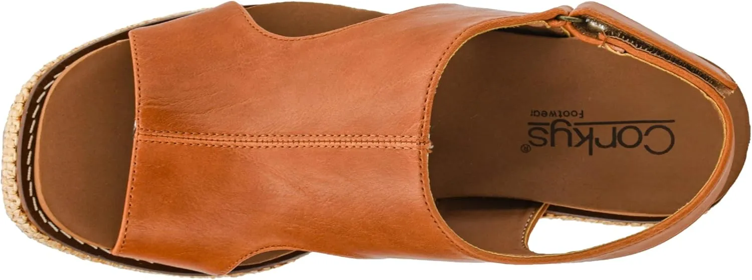 Corkys Footwear Women's Freddie Wedge Sandals with 3.75-Inch Heel and 2-inch Platform- Comfort-Enhancing EVA Insoles, and Stylish Jute Wrapped Bottom Design