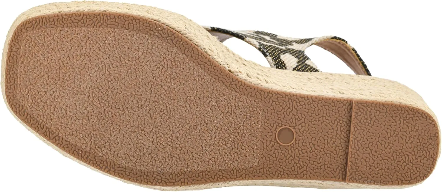 Corkys Footwear Women's Freddie Wedge Sandals with 3.75-Inch Heel and 2-inch Platform- Comfort-Enhancing EVA Insoles, and Stylish Jute Wrapped Bottom Design