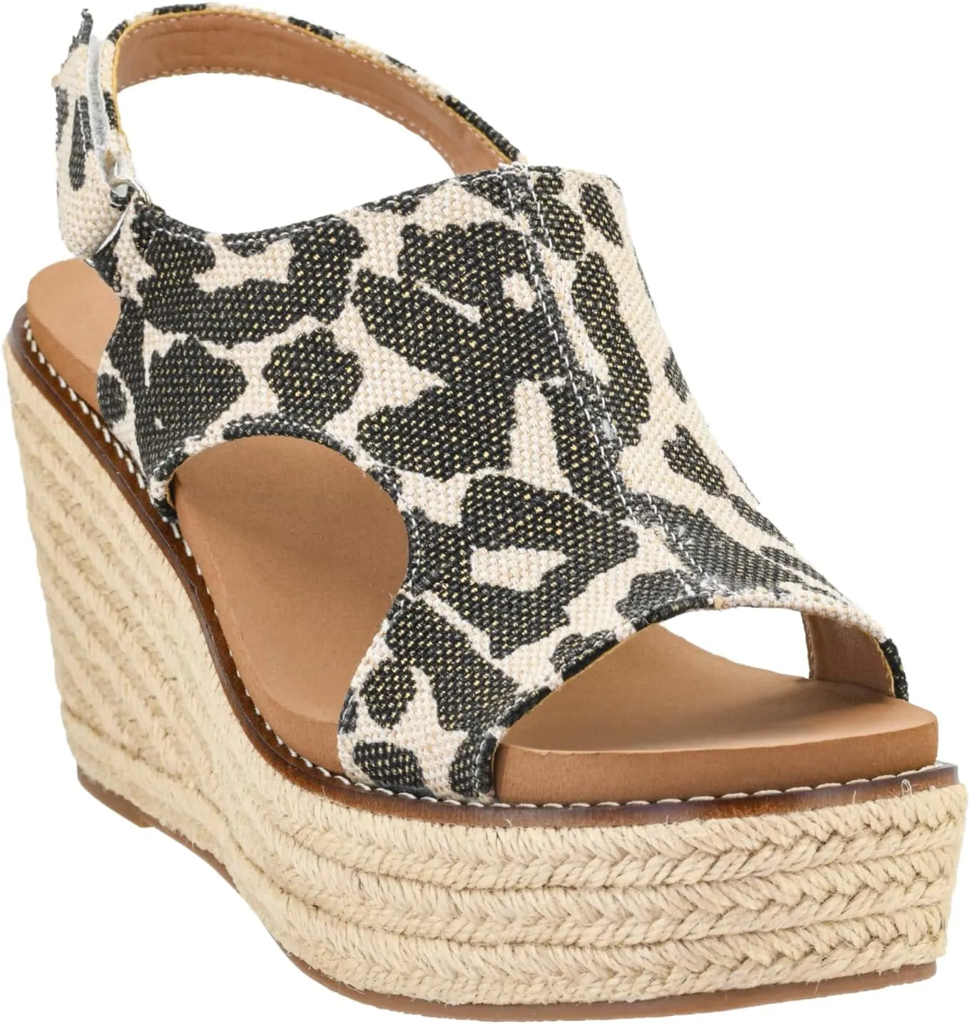Corkys Footwear Women's Freddie Wedge Sandals with 3.75-Inch Heel and 2-inch Platform- Comfort-Enhancing EVA Insoles, and Stylish Jute Wrapped Bottom Design