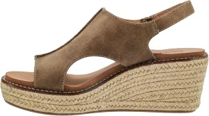 Corkys Footwear Women's K Bye Wedge Sandals with 3-Inch Heel - Comfort-Enhancing EVA Insoles, Hook and Loop Closure, and Stylish Jute Wrapped Bottom Design