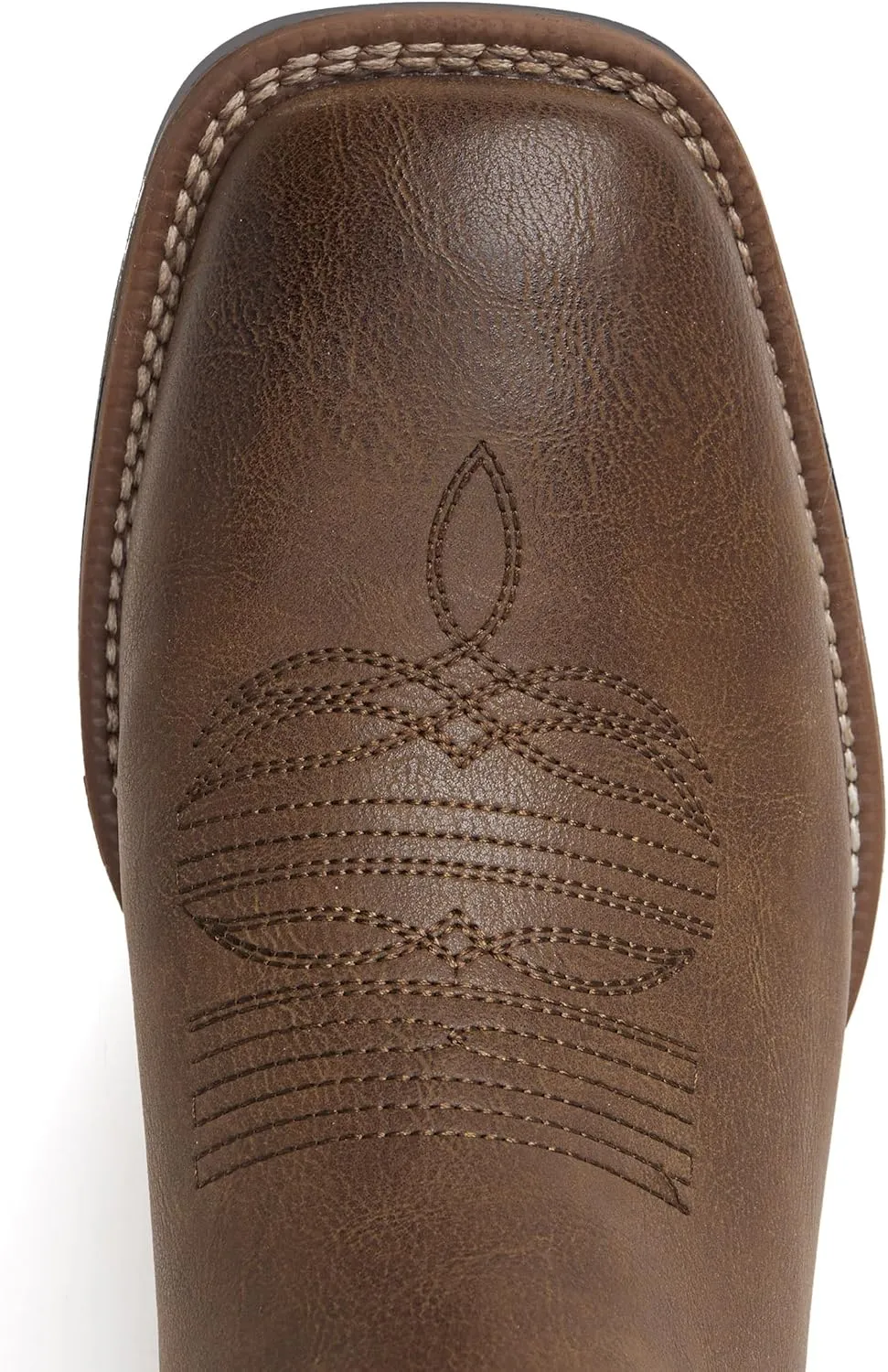 Cowboy Boots for Men Square Toe Mens Western Boots Slip On Casual Retro Boots
