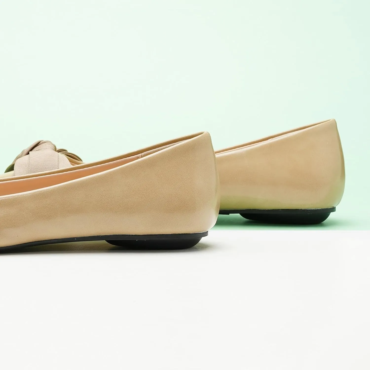 C.Paravano Pointy Bow Flats Women's Flats Comfortable Stylish Slip-On Shoes for Casual and Office