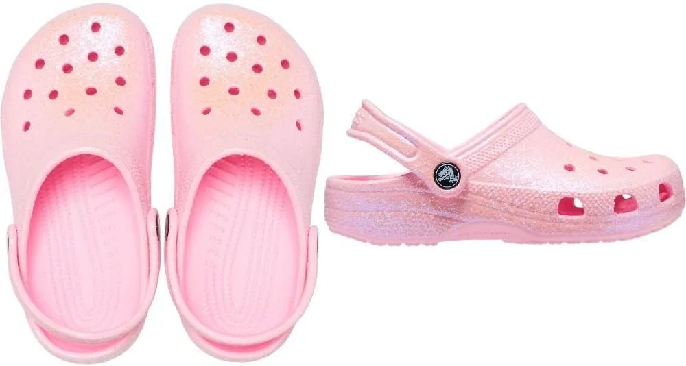Crocs Kids' Classic Glitter Clog