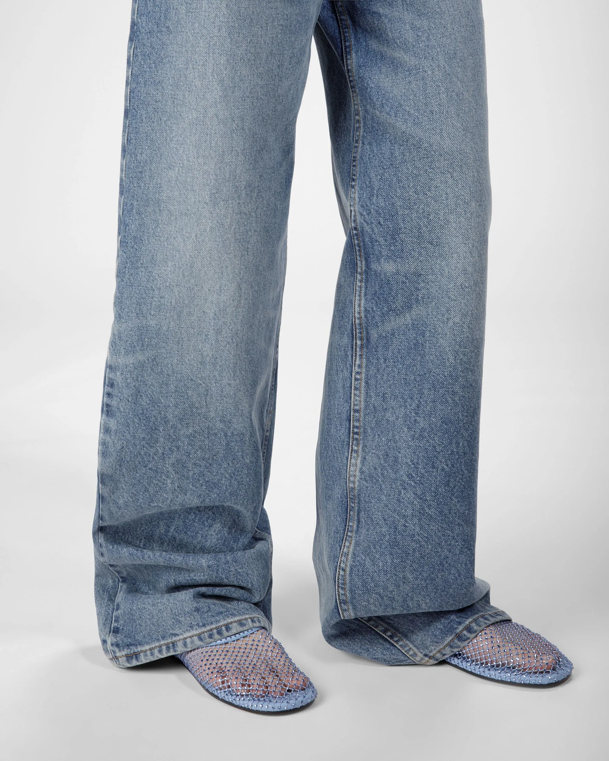 Crystal Fishnet Loafer