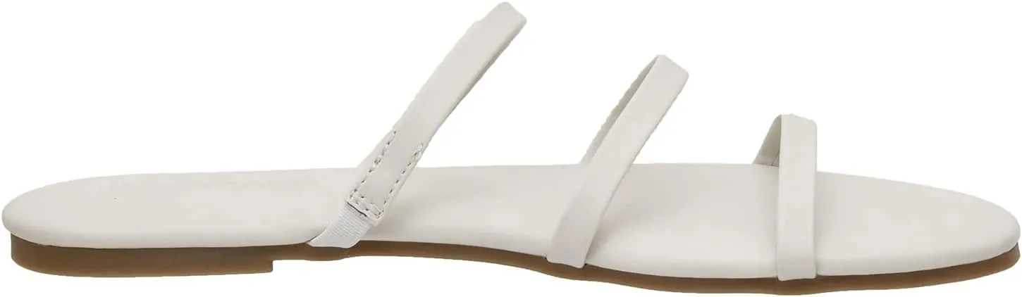 CUSHIONAIRE Women's Capri slide Flip Flop Sandal with Memory Foam